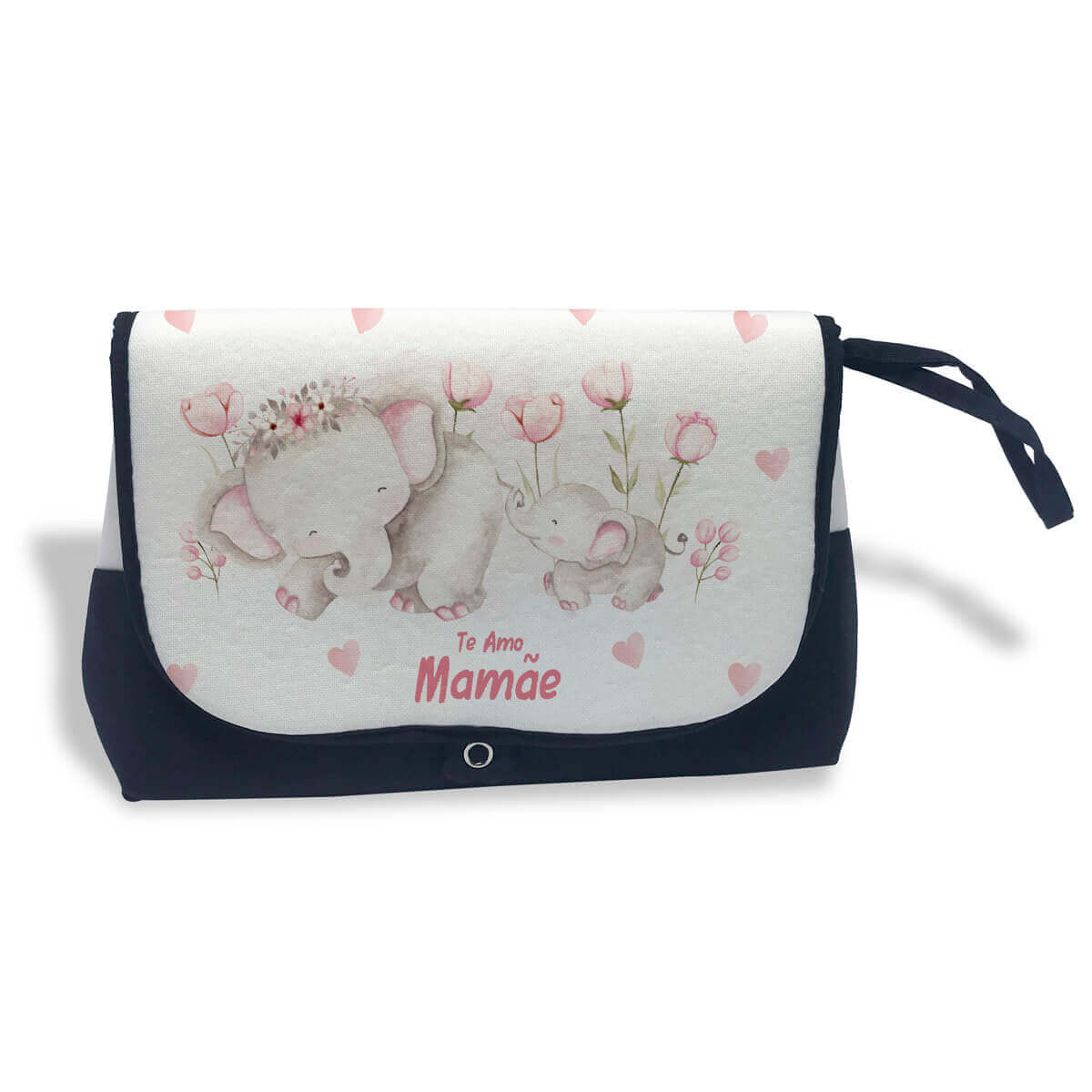 Necessaire Te amo mãe elefanta Presente Criativo Mãe Necessaire Te amo mãe elefanta Presente Criativo Mãe