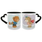 Caneca Casal Ursinhos Presente Criativo Namorados geek