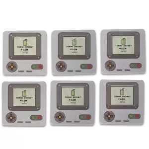 Kit 6 Porta copos Geek Gamer Retrô Cinza