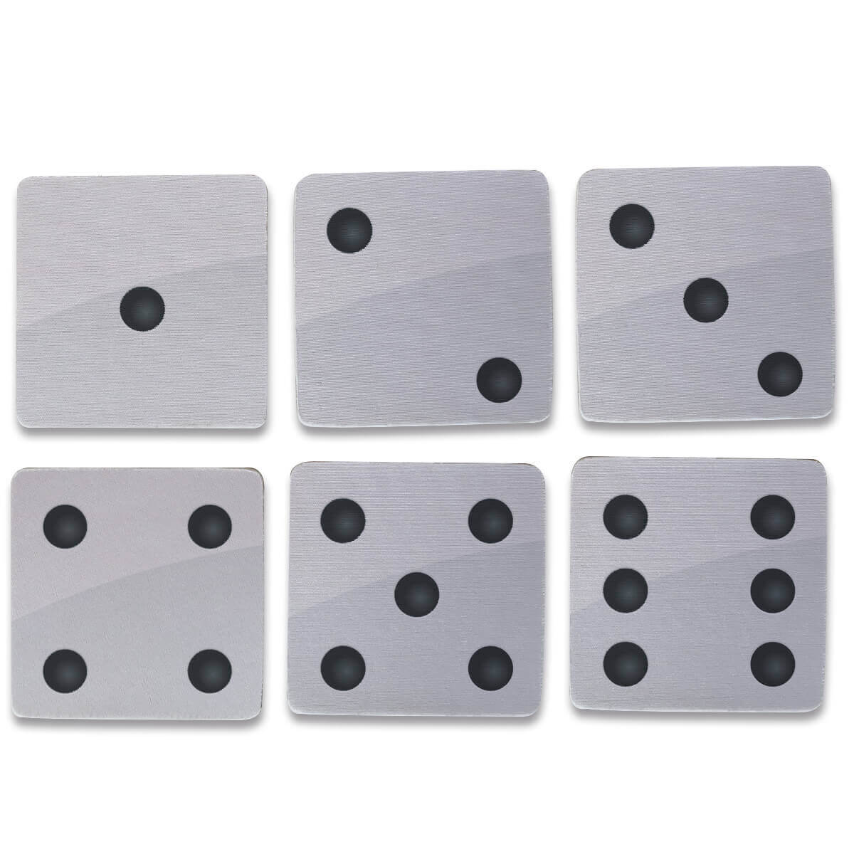 kit 6 Porta copos dado Branco presente criativo kit 6 Porta copos dado Branco presente criativo