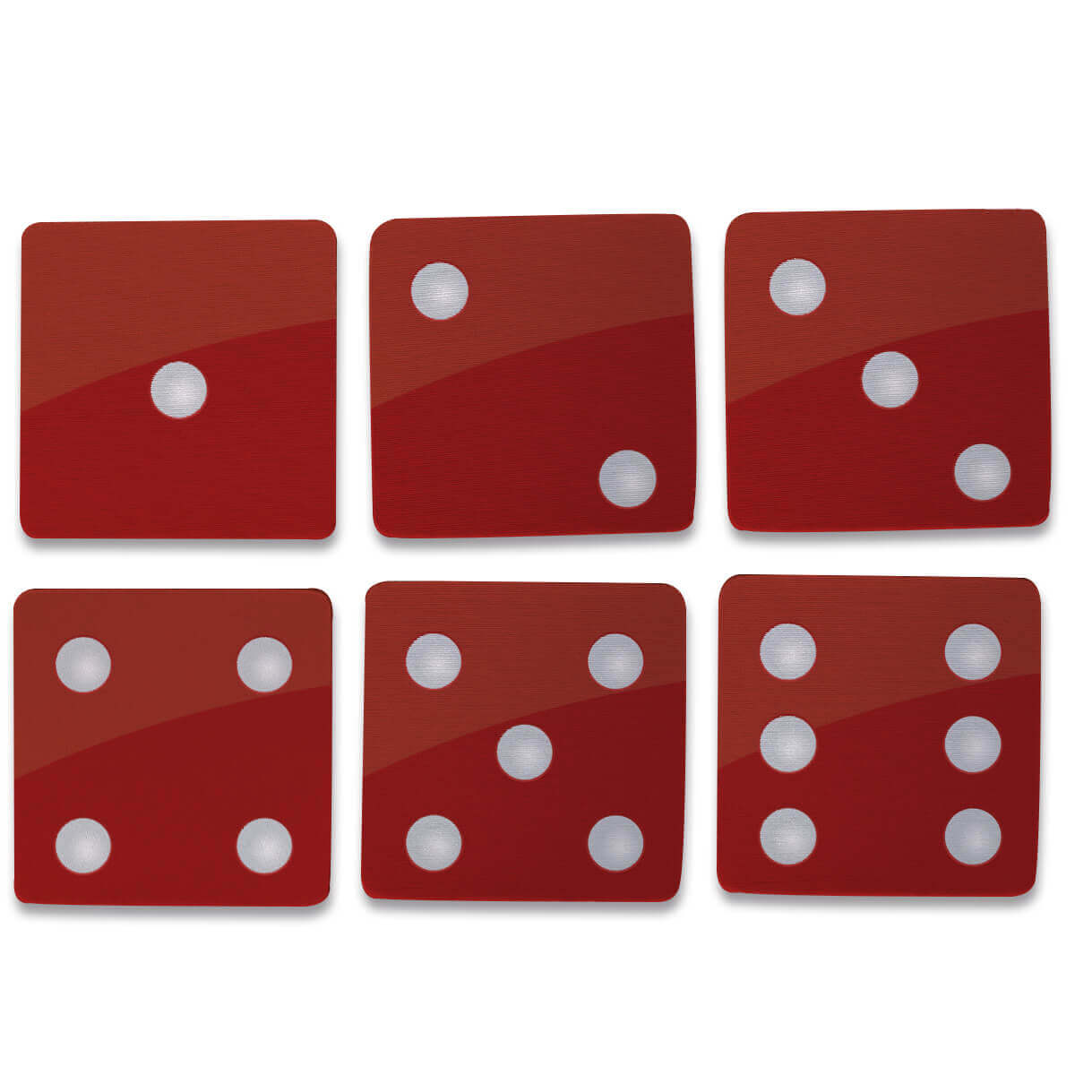 kit 6 Porta copos dado vermelho presente criativo 2 kit 6 Porta copos dado vermelho presente criativo 2