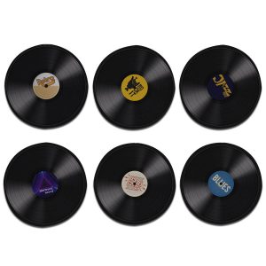 Kit 6 porta copos Disco de Vinil Cozinha Criativa