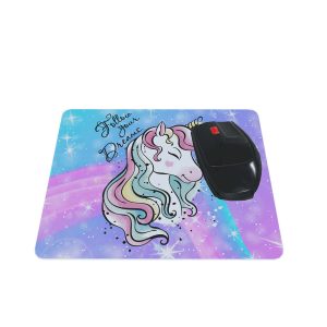 Mouse Pad Criativo retangular 22x18 Unicórnio Sonhos 2