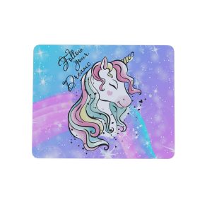 Mouse Pad Criativo retangular 22x18 Unicórnio Sonhos