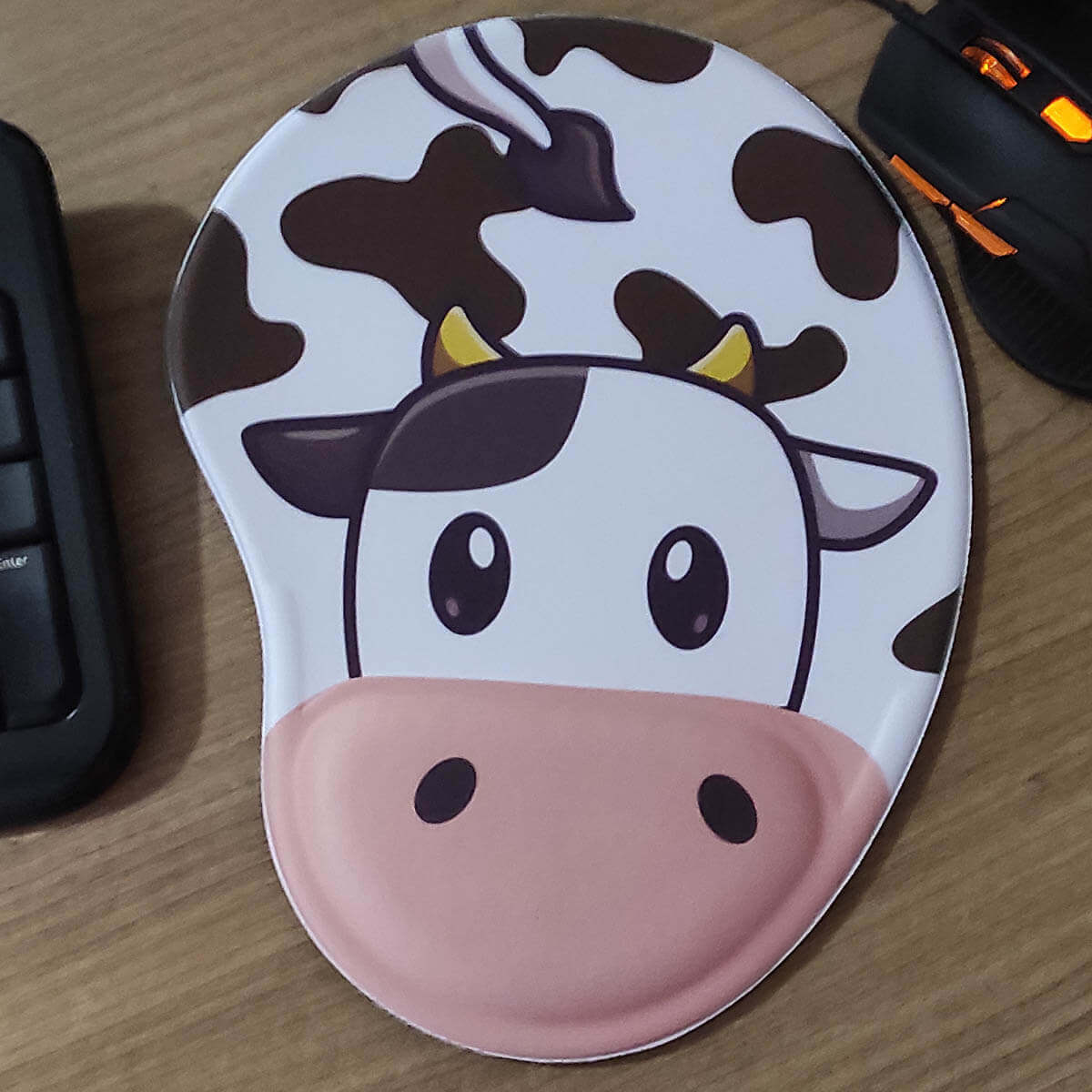 Mouse pad Criativo Vaca Kawaii 2