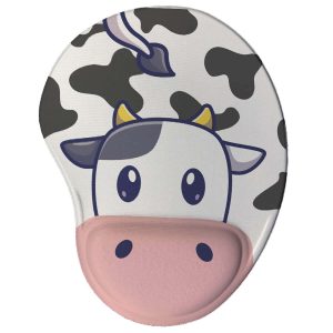 Mouse pad Divertido Ergonômico Vaca Kawaii