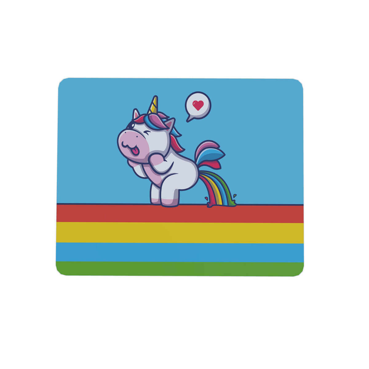Mouse pad Criativo retangular 22x18 Unicornio Malcriado Caguei Arco-Iris Mouse pad Criativo retangular 22x18 Unicornio Malcriado Caguei Arco-Iris