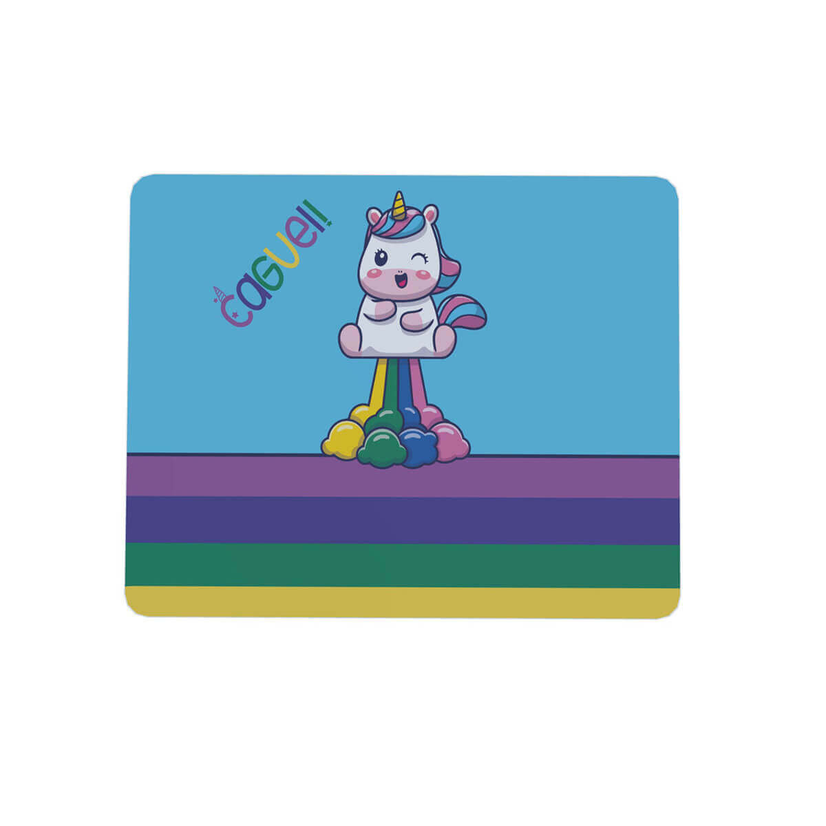 Mouse pad Criativo retangular 22x18 Unicornio Malcriado Caguei Mouse pad Criativo retangular 22x18 Unicornio Malcriado Caguei