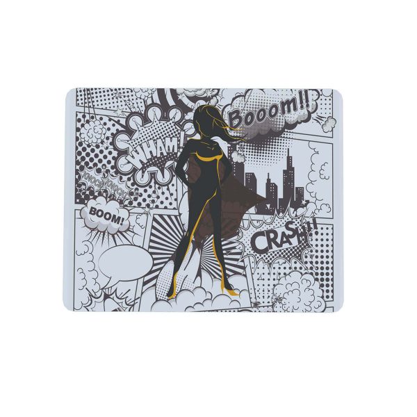 Mouse pad Geek Retangular 22x18 Comics Heroina