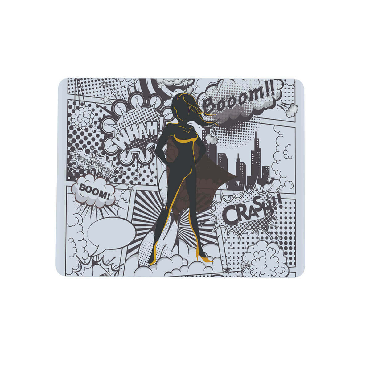 Mouse pad Geek Retangular 22x18 Comics Heroina