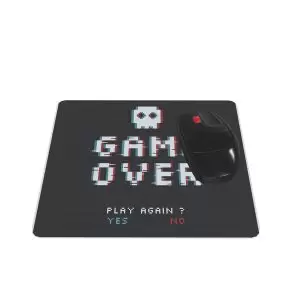 Mouse pad Geek retangular 22x18 Game Over 2