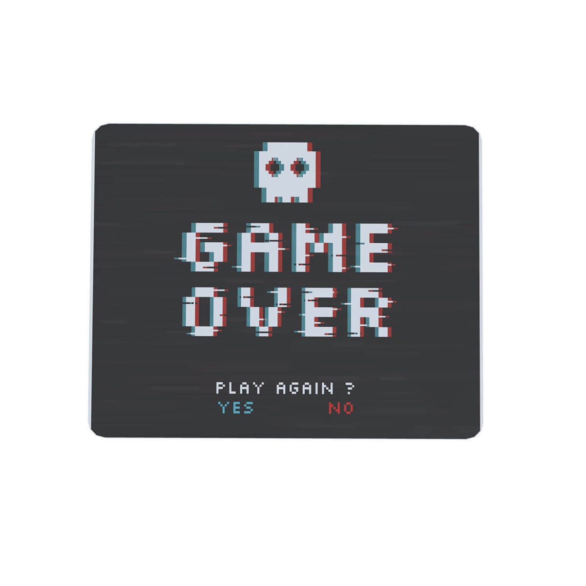 Mouse pad Geek retangular 22x18 Game Over