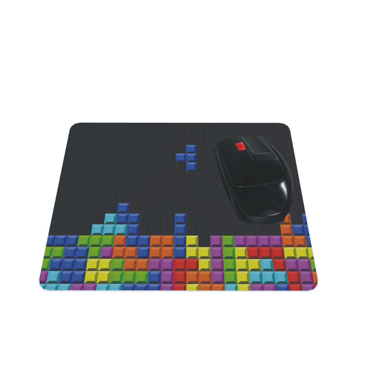 Mouse pad Geek retangular 22x18 Game Retrô Blocos 2