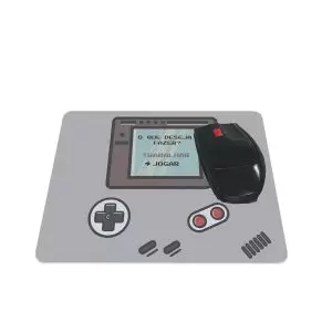 Mouse pad Geek retangular 22x18 Gamer Boy Cinza 2