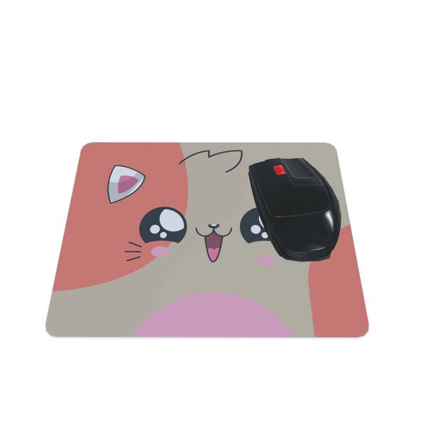 Mousepads, gato laranja, fofo, gatinho vermelho, mouse pad personalizado  para jogos, mouse pad para gato com borda costurada