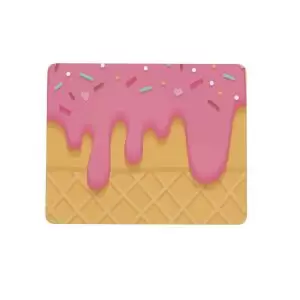 Mouse pad criativo retangular 22x18 sorvete morango