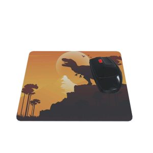 Mouse pad geek retangular 22x18 T-rex paisagem