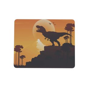 Mouse pad geek retangular 22x18 T-rex paisagem