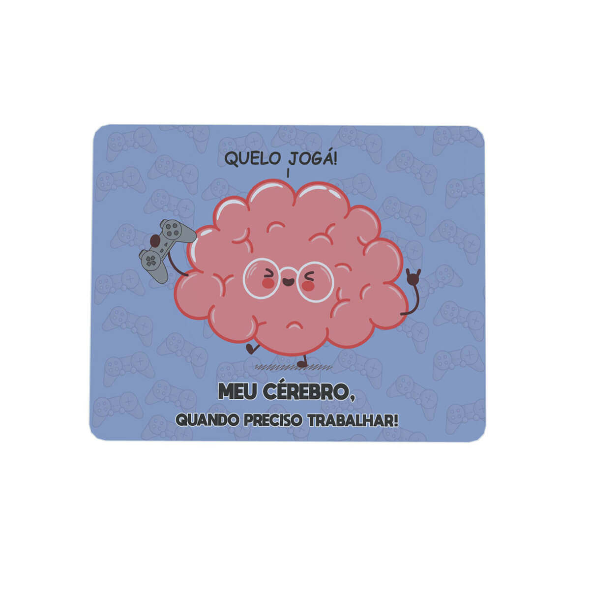 Mouse pad Criativo Retangular 22x18 Quero Jogar