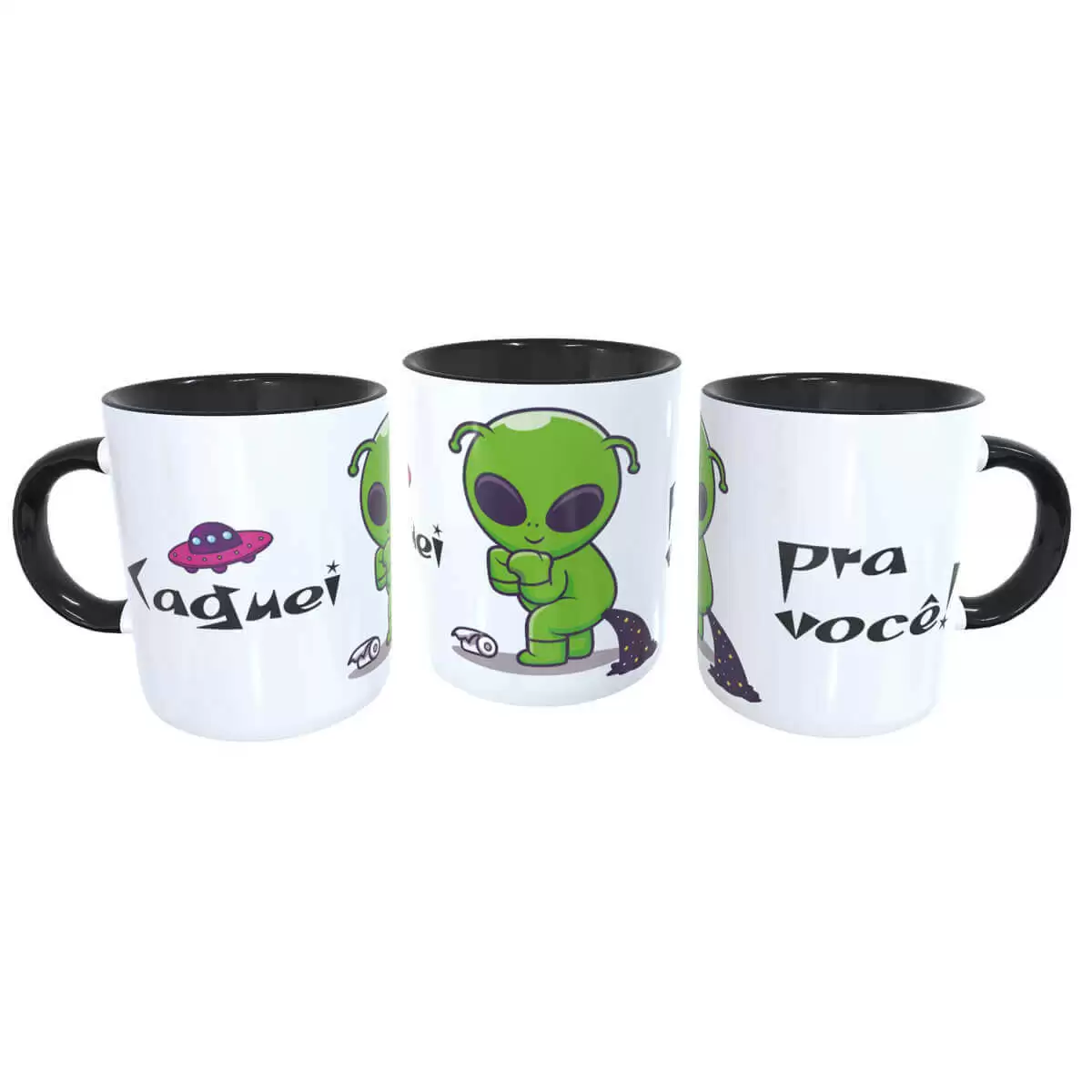 Caneca divertida ET malcriado Caguei pra você Caneca divertida ET malcriado Caguei pra você
