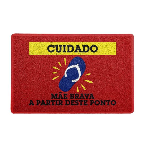 Capacho Divertido Mãe Brava Decoração Criativa