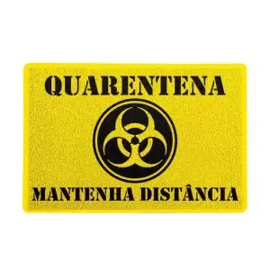 Capacho Quarentena Mantenha Distância Decoração Criativa