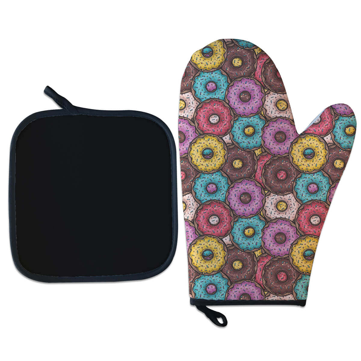 Kit Luva Térmica Donuts Coloridos Cozinha criativa 2