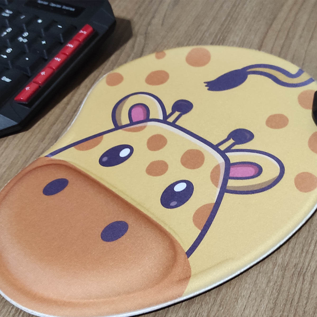 Mouse Pad Girafa Kawaii escritório geek