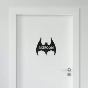 Placa de Banheiro Criativa Batroom Decoração divertida