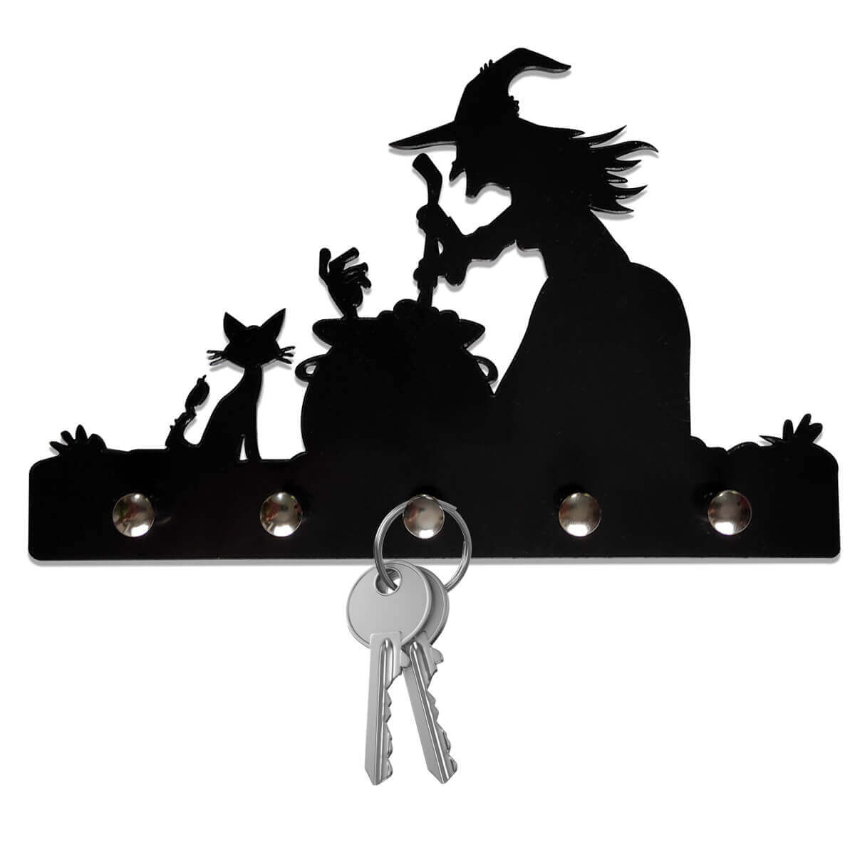 Porta Chaves Criativo Bruxa Caldeirão decoração geek 2