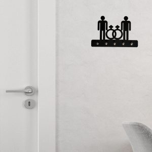 Porta Chaves Divertido Casal Gay Homem e Homem 3