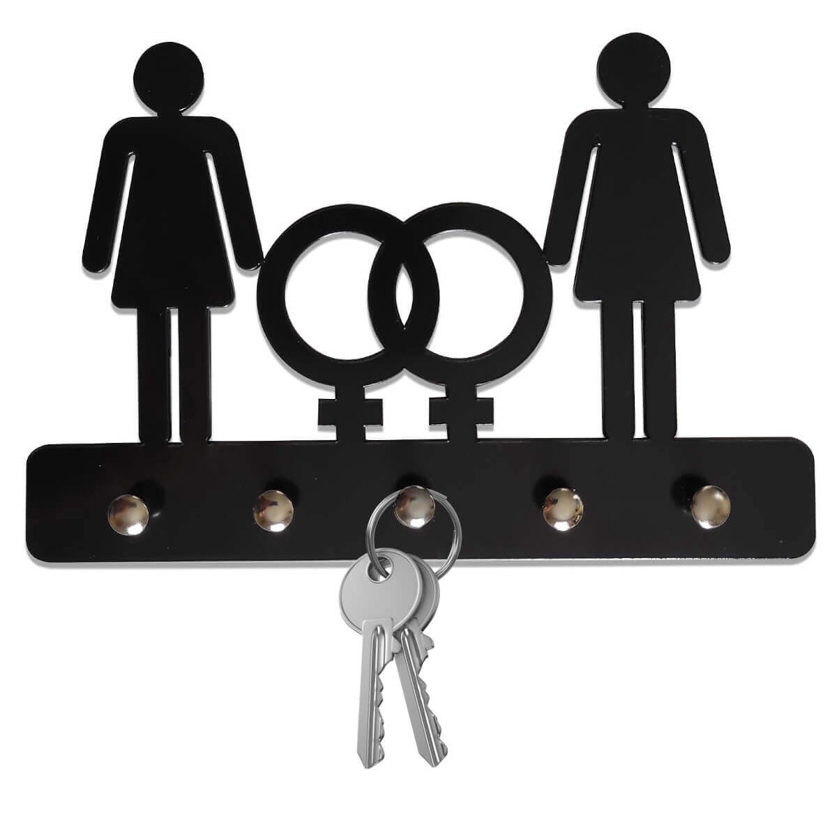 Porta Chaves criativo Casal Lesbica Mulher e Mulher 2