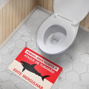 Tapete Divertido Tubarão Decoração Criativa 2