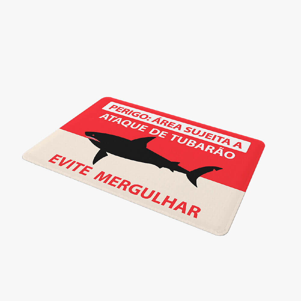 Tapete Divertido Tubarão Decoração Criativa 3