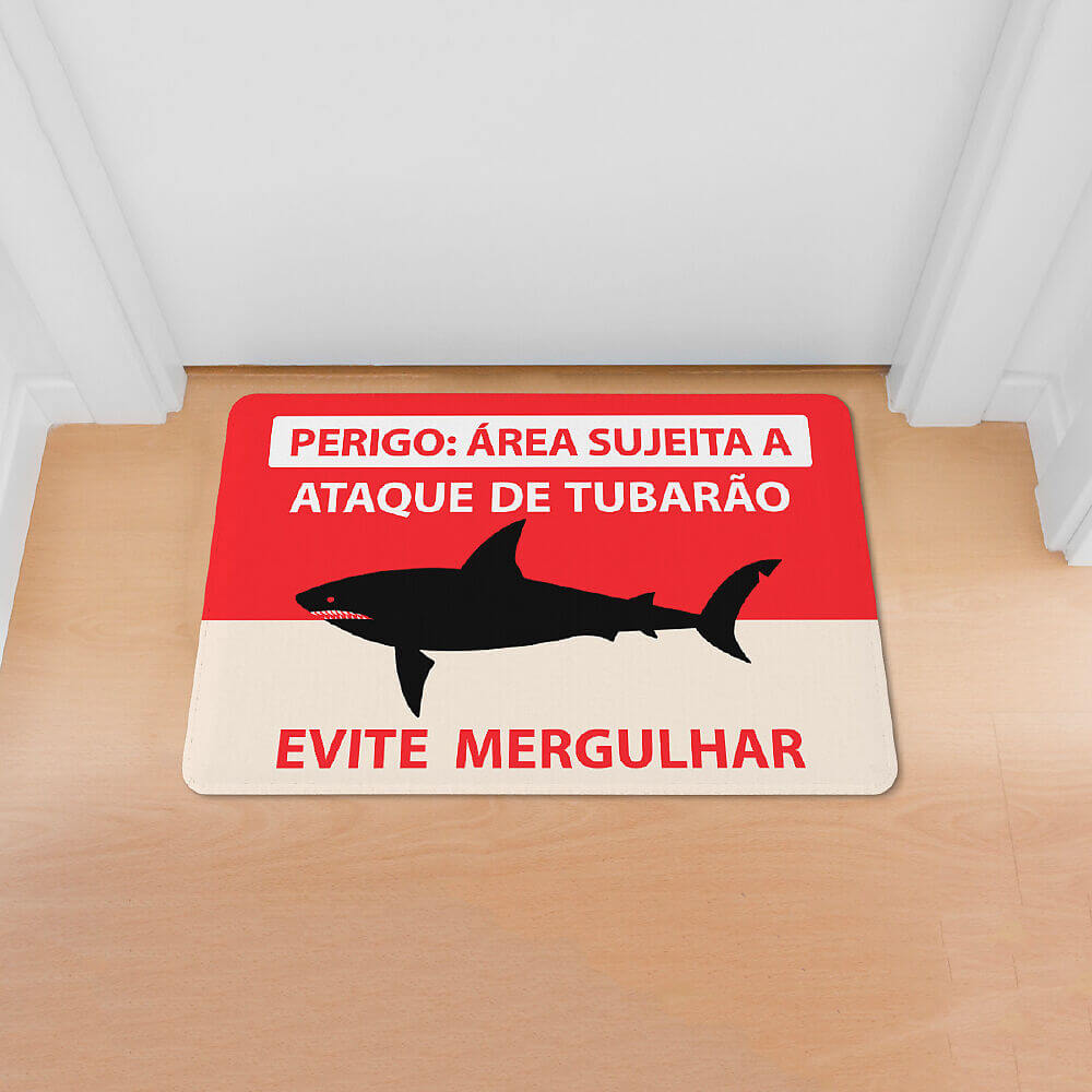 Tapete Divertido Tubarão Decoração Criativa 4