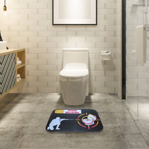 Tapete de banheiro Mire no Alvo decoração divertida 3