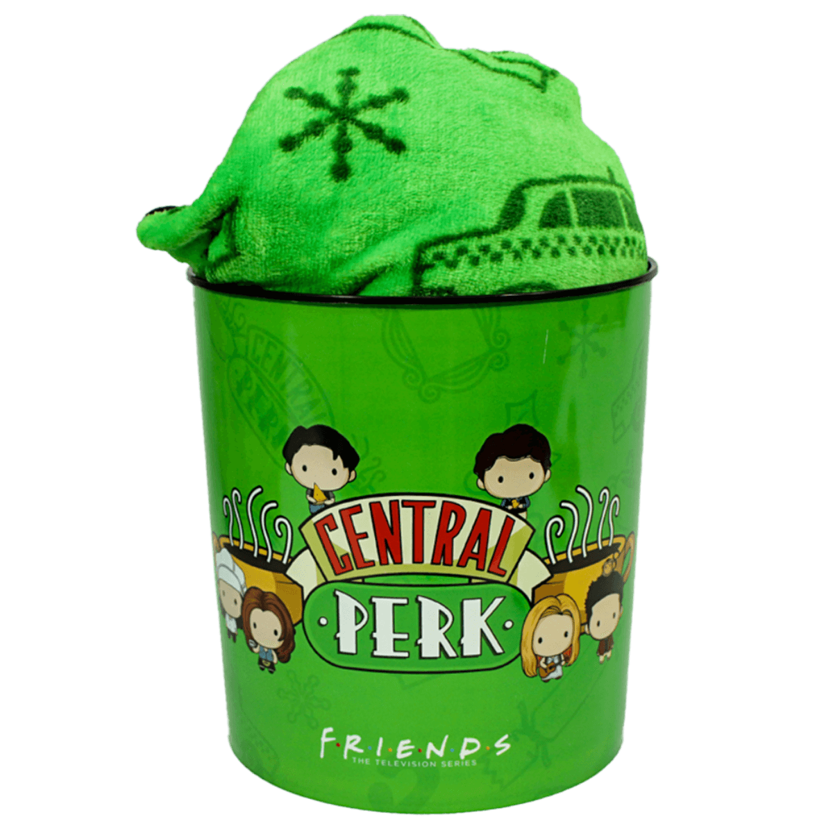 Kit Manta Com Balde Central Perk - Friends Kit Manta Com Balde Central Perk - Friends