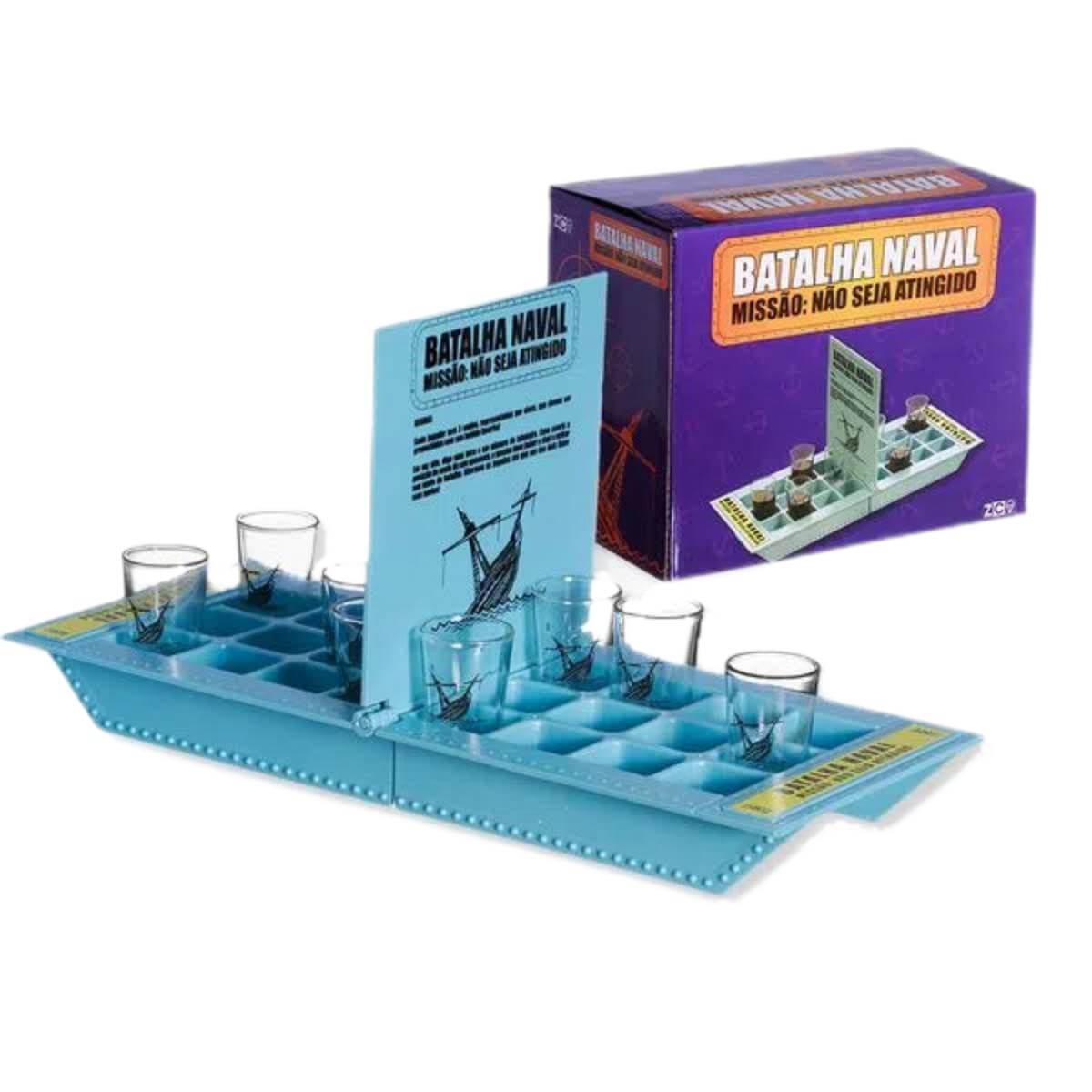Jogo com 8 shots 50ml Batalha Naval Presente Criativo Jogo com 8 shots 50ml Batalha Naval Presente Criativo