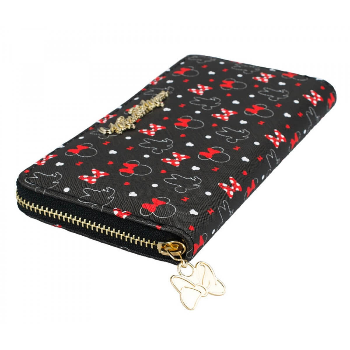 Carteira Grande Minnie Laços Oficial Moda Disney 2