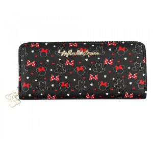 Carteira Grande Minnie Laços Oficial Moda Disney