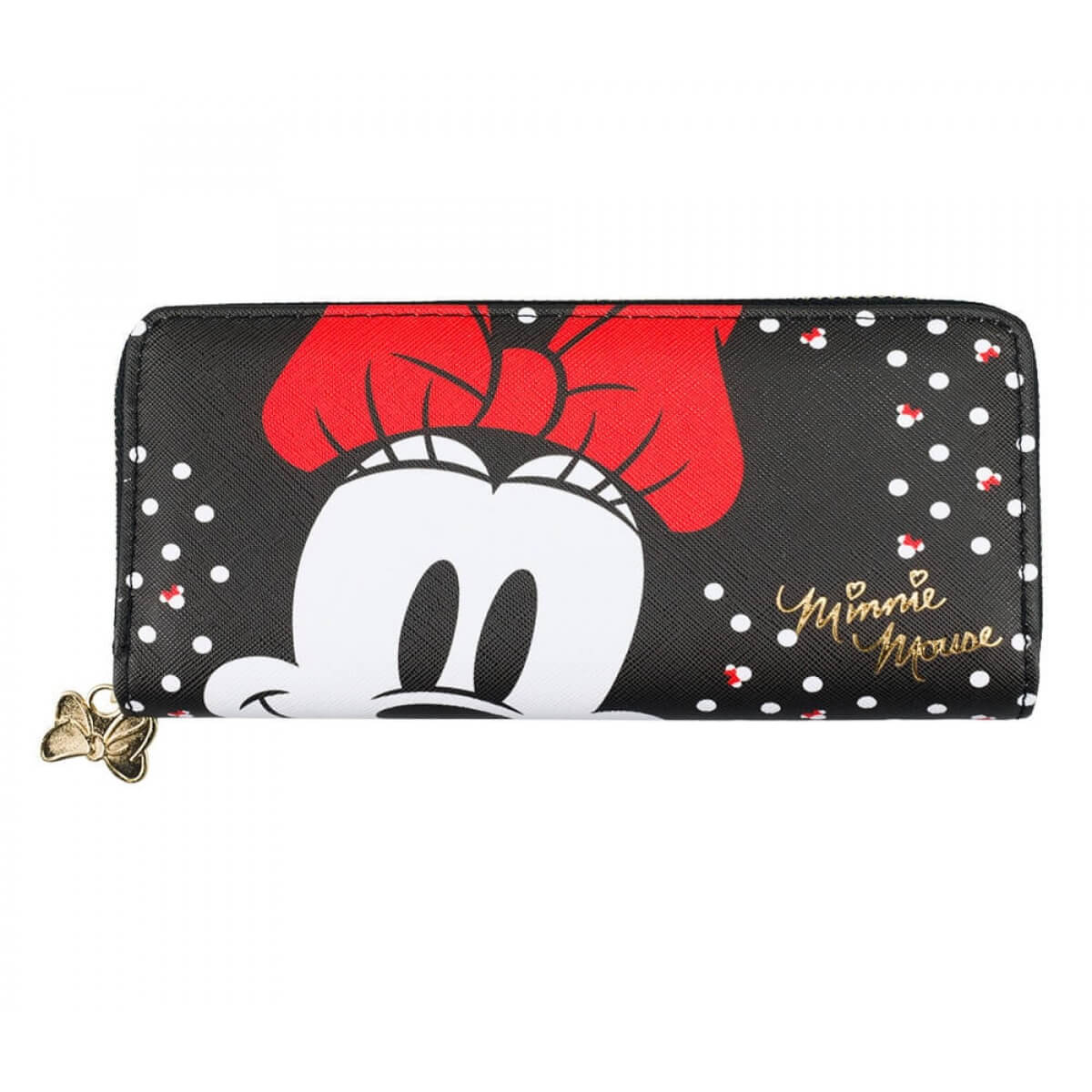 Carteira Grande Minnie Pintas Oficial Moda Disney