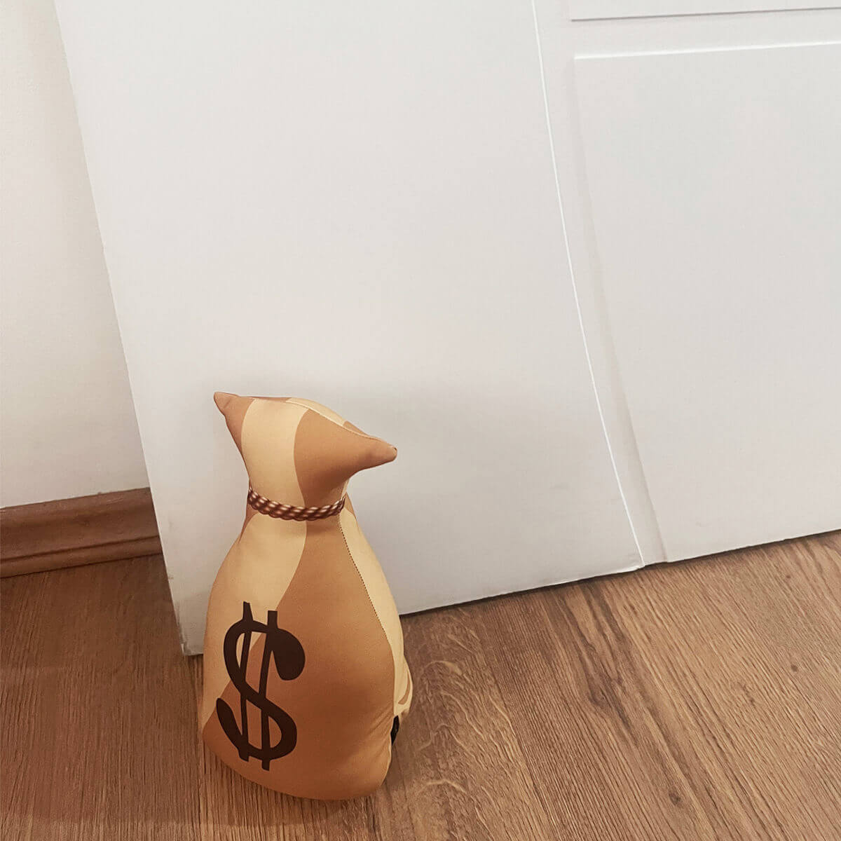 Peso de porta Geek Saco de Dinheiro Decoração Criativa 3