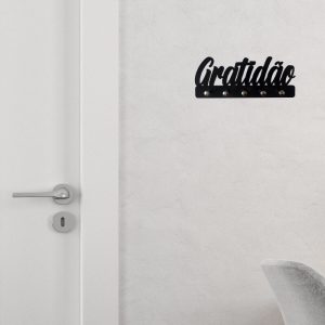 Porta Chaves Gratidão Decoração Criativa 3