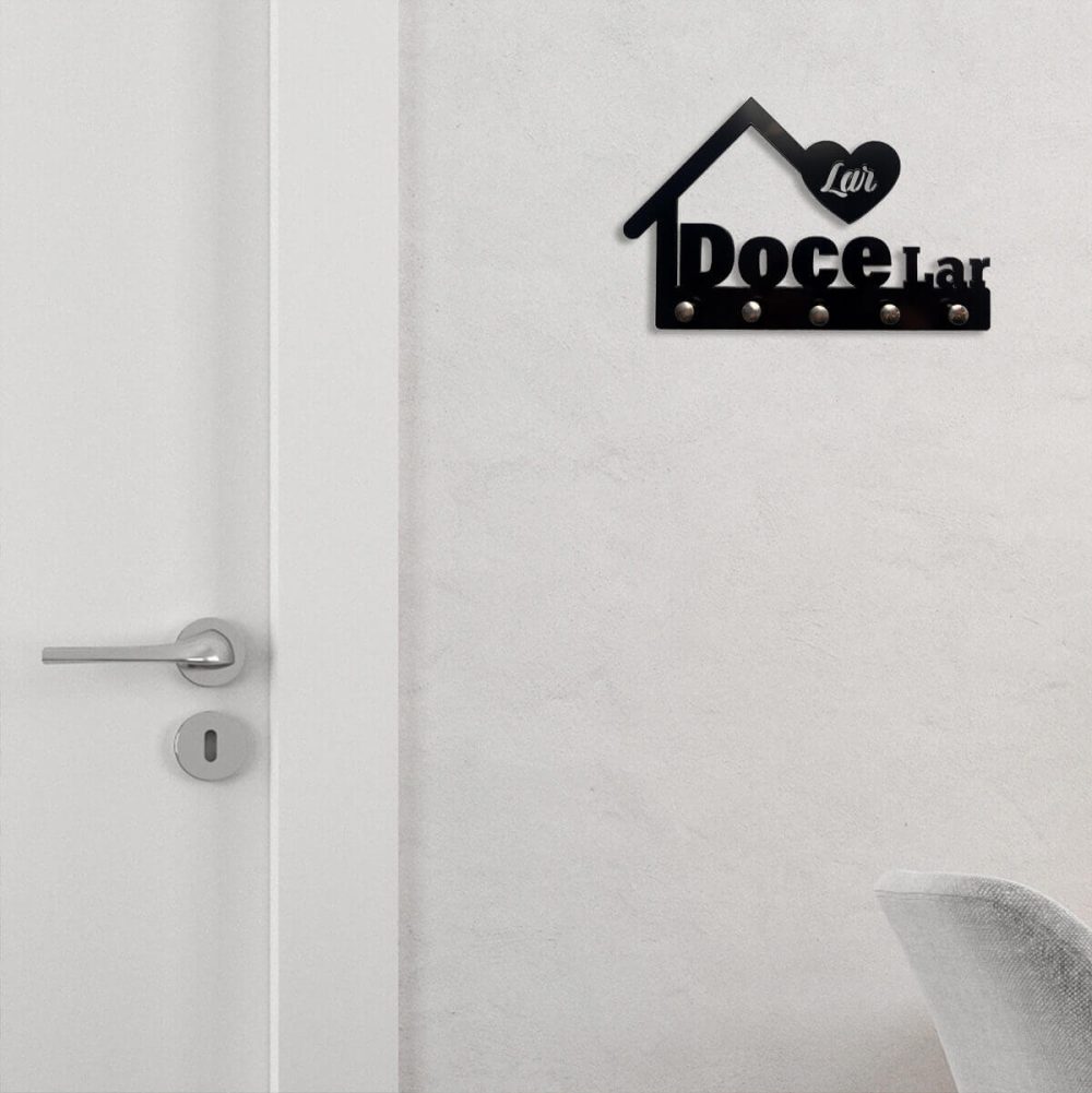 Porta Chaves Lar doce Lar Decoração Divertida