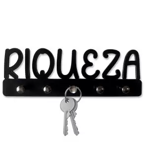 Porta Chaves Riqueza Decoração da sorte 2