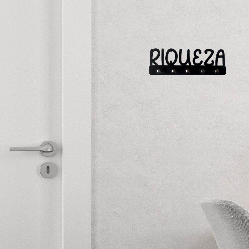 Porta Chaves Riqueza Decoração da sorte 2