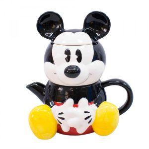 Caneca 210 ml com Bule 720 ml Mickey Oficial Disney Coleção - Imagem 1