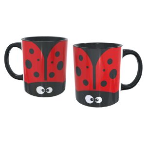 Caneca Divertida Joaninha Kawaii Cozinha Criativa 3