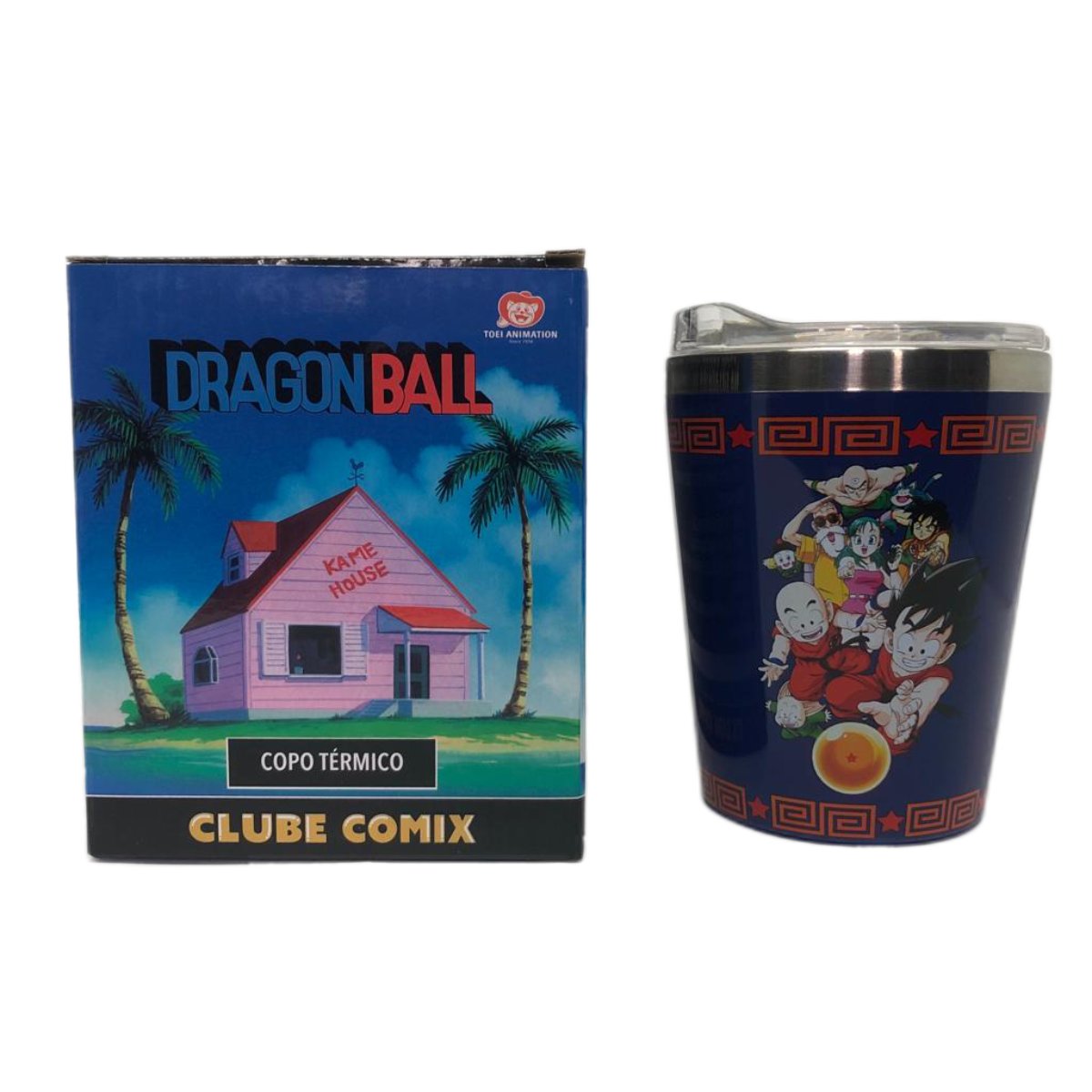 Caneca Viagem Mini DBZ Frente e Caixa Caneca Viagem Mini DBZ Frente e Caixa