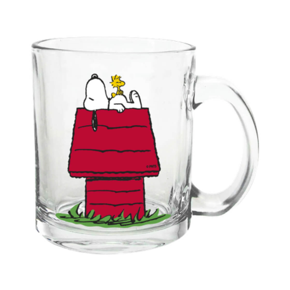 Caneca de vidro snoopy casinha 2